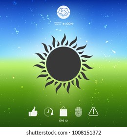 Sun symbol icon