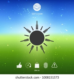 Sun symbol icon