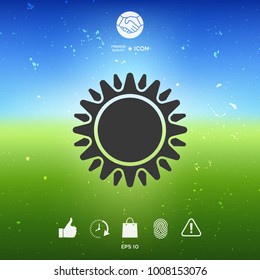 Sun symbol icon