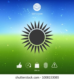 Sun symbol icon