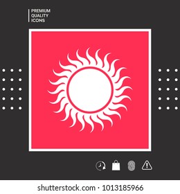 Sun symbol icon