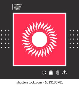 Sun symbol icon