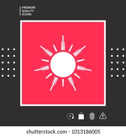 Sun symbol icon