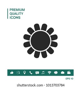 Sun symbol icon