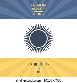 Sun symbol icon