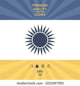 Sun symbol icon