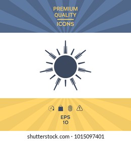 Sun symbol icon