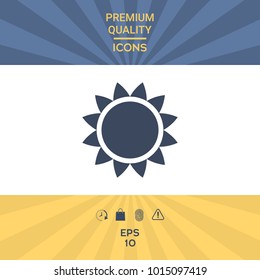 Sun symbol icon