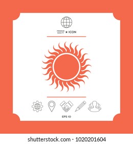 Sun symbol icon
