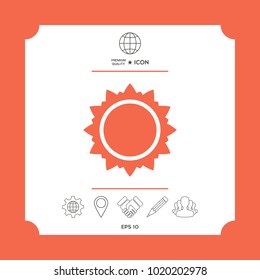 Sun symbol icon