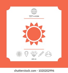 Sun symbol icon