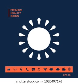 Sun symbol icon