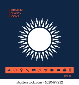 Sun symbol icon