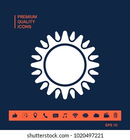 Sun symbol icon
