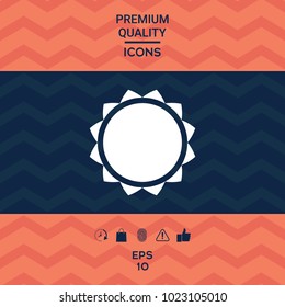 Sun symbol icon