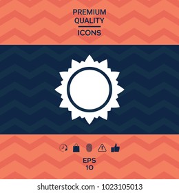 Sun symbol icon