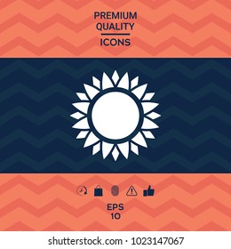 Sun symbol icon