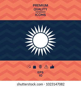 Sun symbol icon