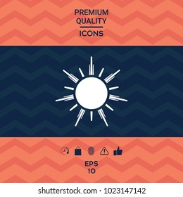 Sun symbol icon
