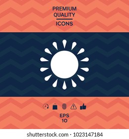 Sun symbol icon
