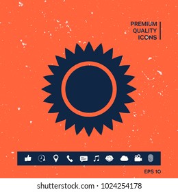 Sun symbol icon