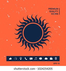 Sun symbol icon