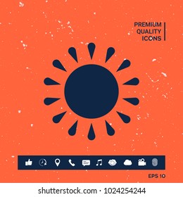 Sun symbol icon