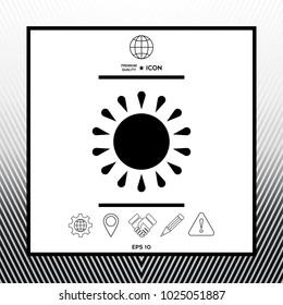 Sun symbol icon