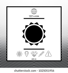 Sun symbol icon