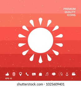Sun symbol icon