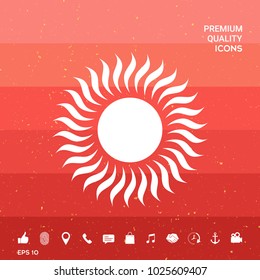 Sun symbol icon