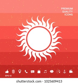 Sun symbol icon