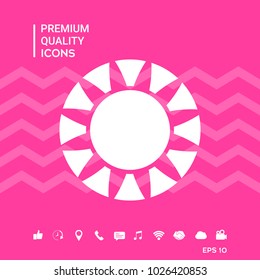 Sun symbol icon