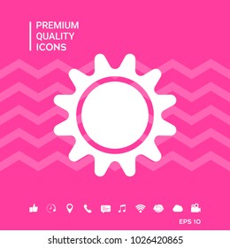 Sun symbol icon