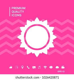 Sun symbol icon