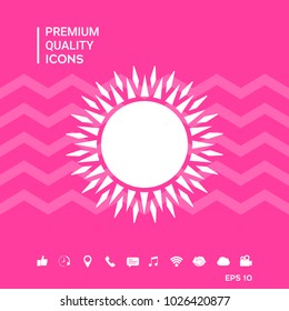 Sun symbol icon