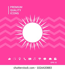Sun symbol icon