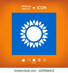 Sun symbol icon