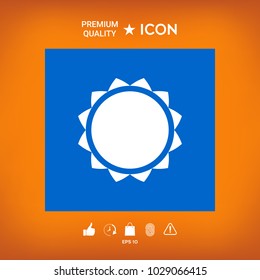 Sun symbol icon