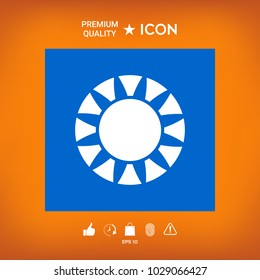 Sun symbol icon