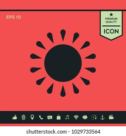 Sun symbol icon