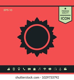 Sun symbol icon