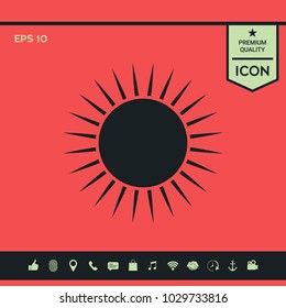 Sun symbol icon