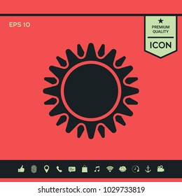 Sun symbol icon