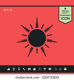 Sun symbol icon