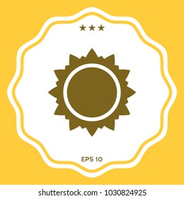 Sun symbol icon