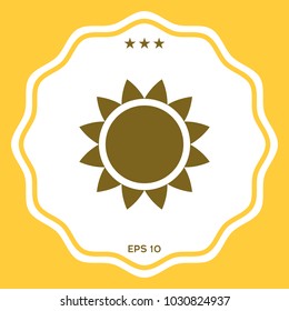 Sun symbol icon