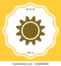 Sun symbol icon