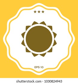 Sun symbol icon