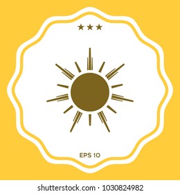 Sun symbol icon